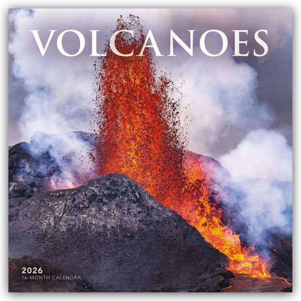 Cover: 9781529850345 | Volcanoes - Vulkane 2026 - Wand-Kalender | Carousel Calendar | 14 S.
