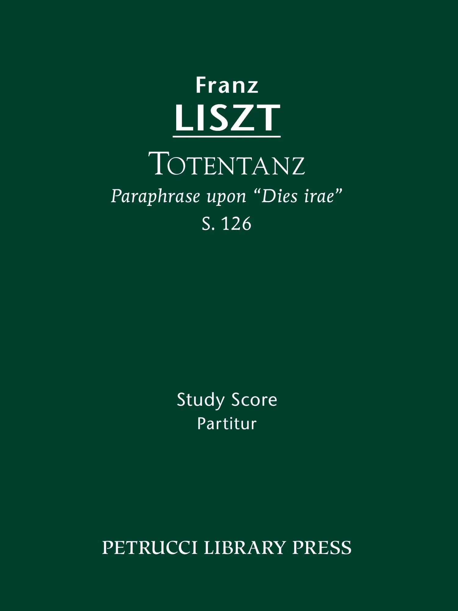 Cover: 9781608740345 | Totentanz, S.126 | Study score | Franz Liszt | Taschenbuch | Polyglott