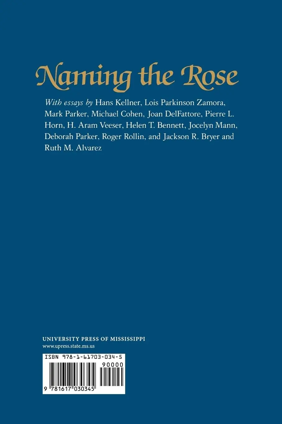 Rückseite: 9781617030345 | Naming the Rose | Essays on Eco's 'The Name of the Rose' | Inge | Buch