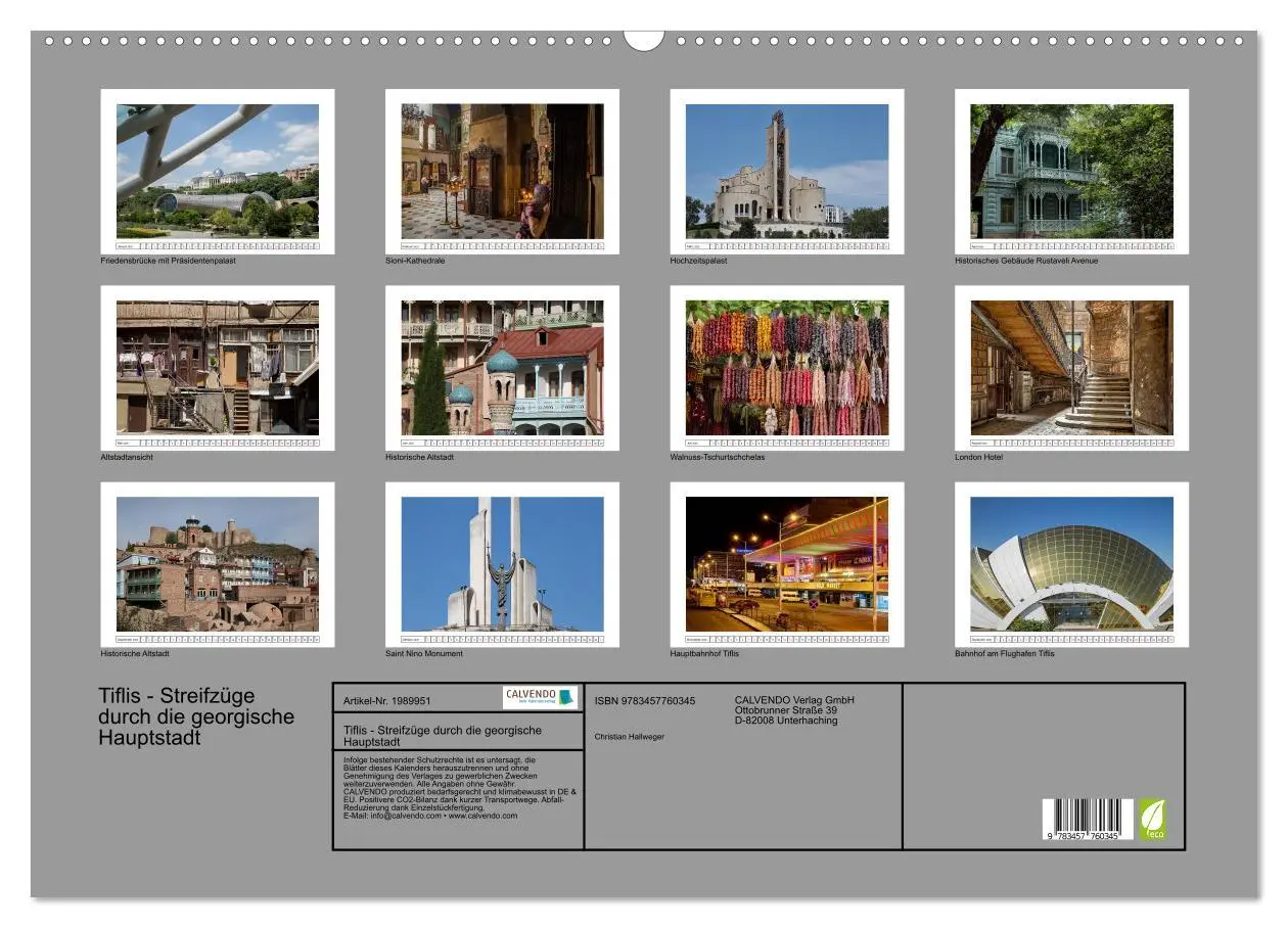 Bild: 9783457760345 | Tiflis - Streifzüge durch die georgische Hauptstadt (Wandkalender...