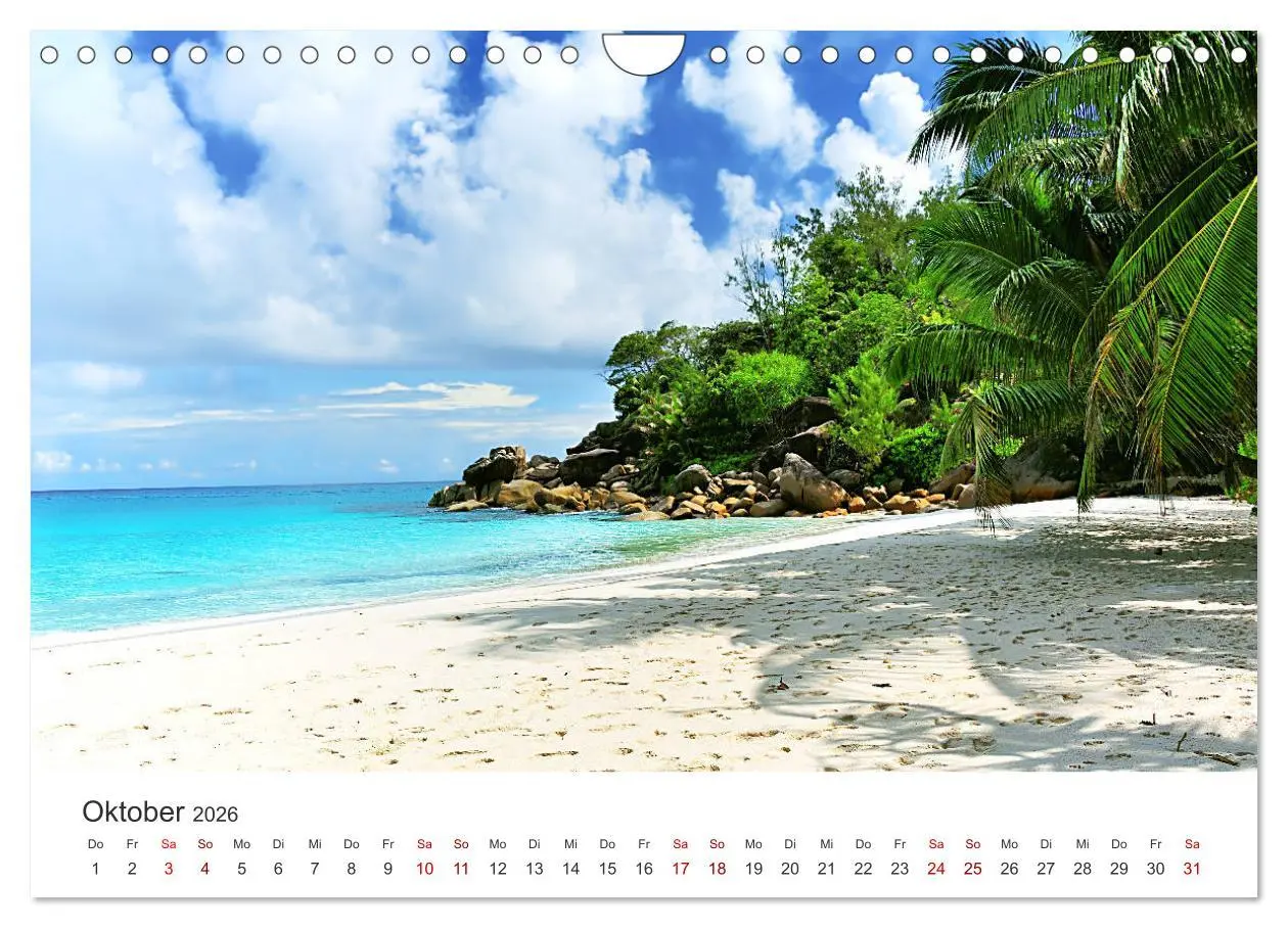 Bild: 9783457900345 | Traumstrände der Seychellen (Wandkalender 2026 DIN A4 quer),...