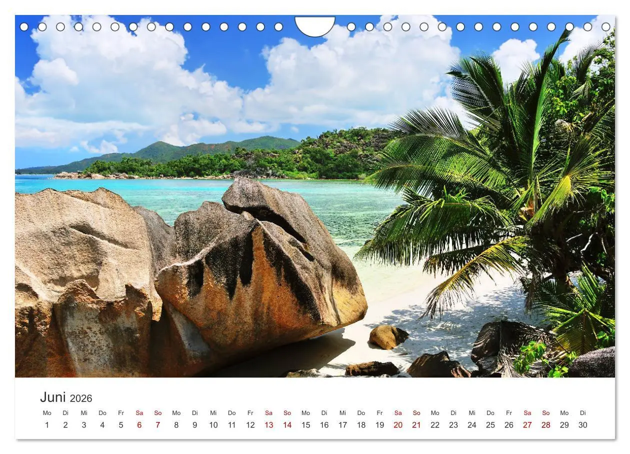 Bild: 9783457900345 | Traumstrände der Seychellen (Wandkalender 2026 DIN A4 quer),...