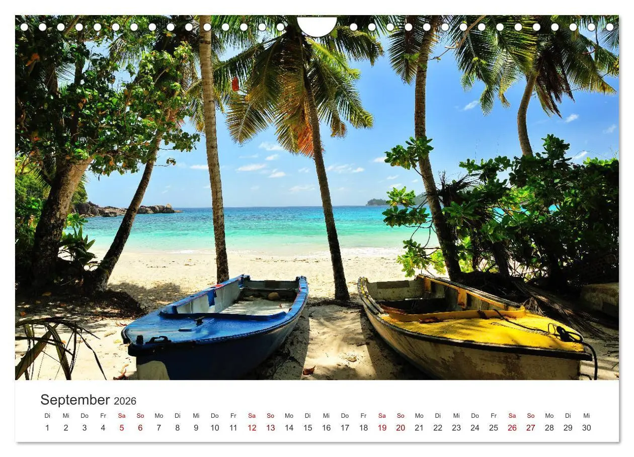 Bild: 9783457900345 | Traumstrände der Seychellen (Wandkalender 2026 DIN A4 quer),...