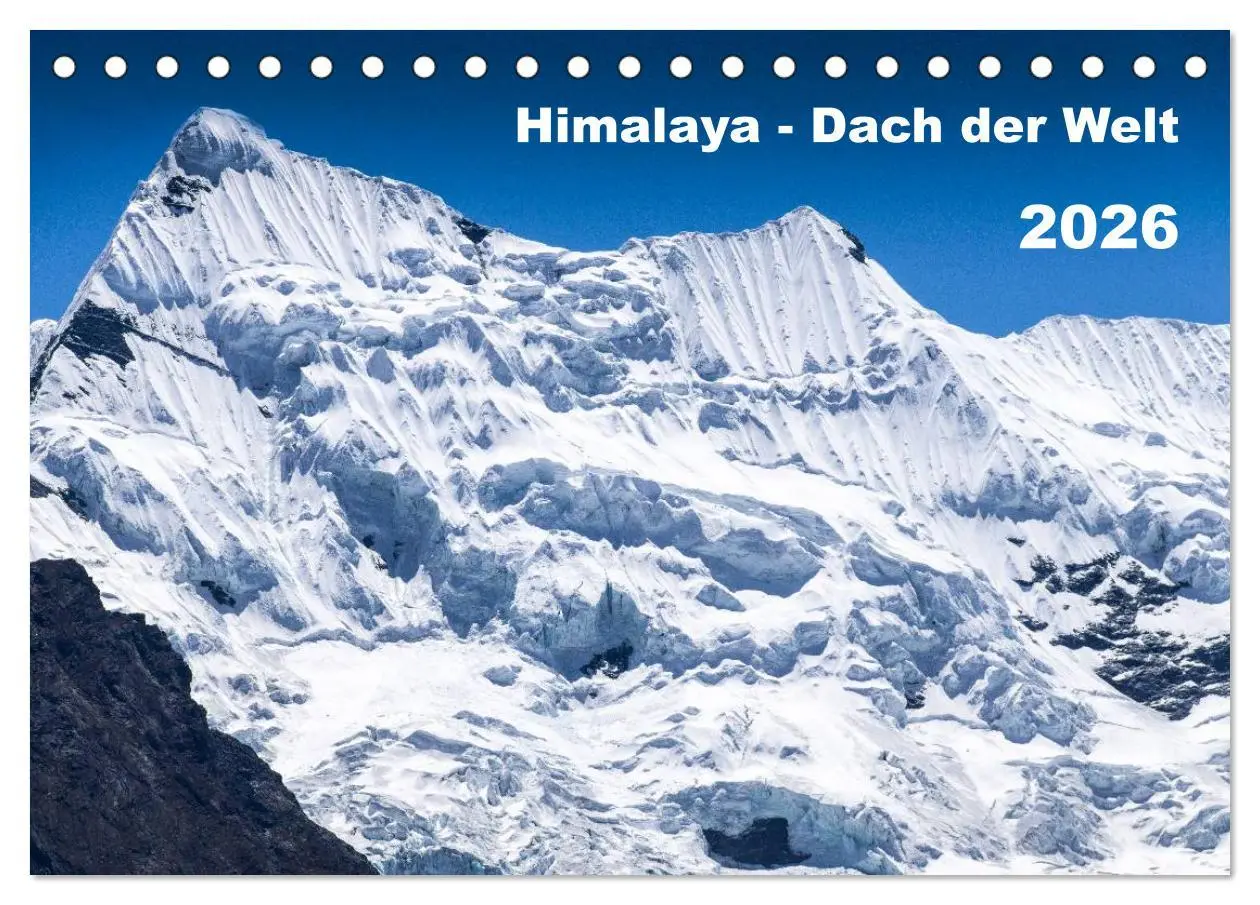 Cover: 9783516090345 | Himalaya - Dach der Welt (Tischkalender 2026 DIN A5 quer), CALVENDO...