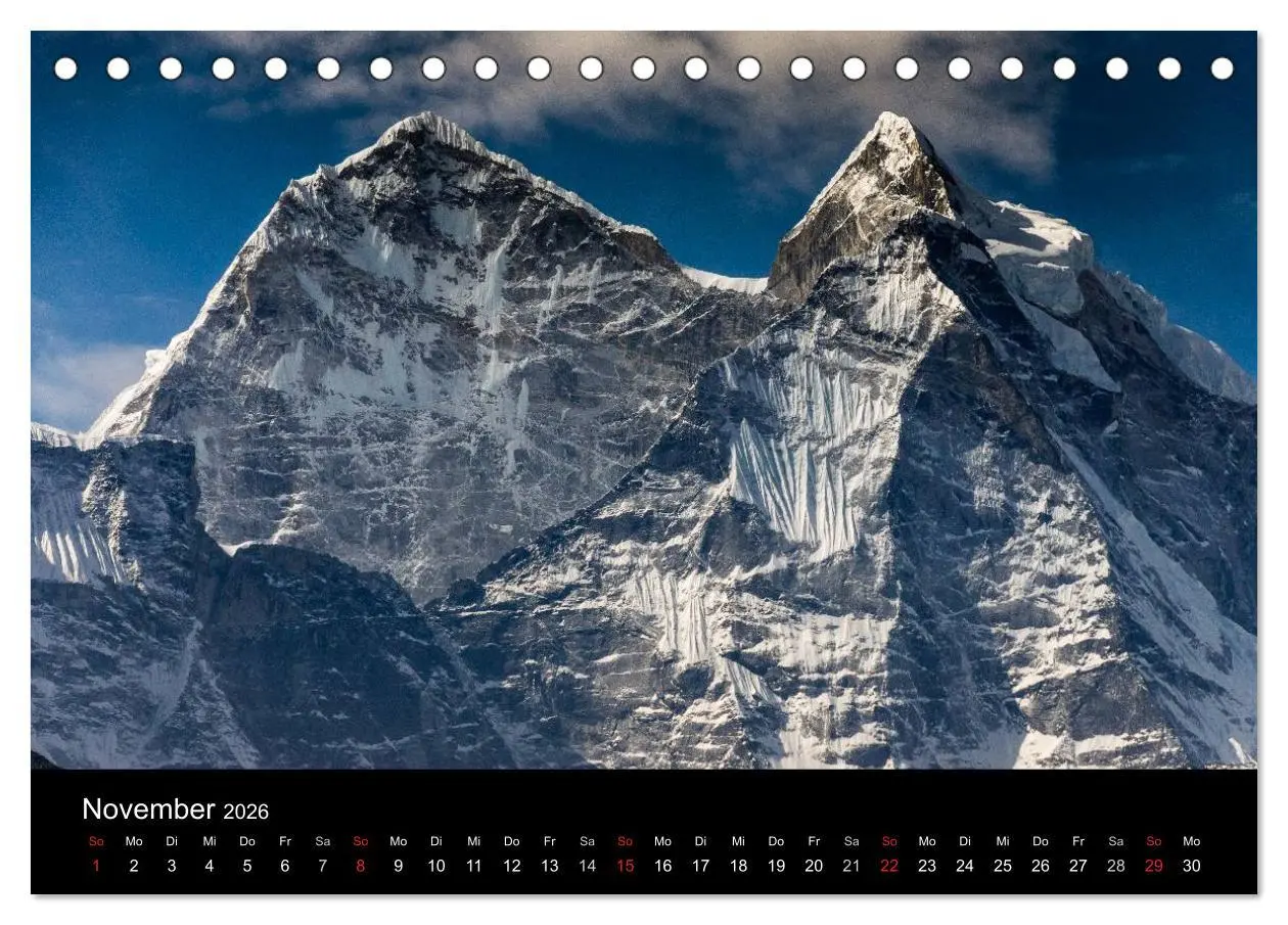 Bild: 9783516090345 | Himalaya - Dach der Welt (Tischkalender 2026 DIN A5 quer), CALVENDO...