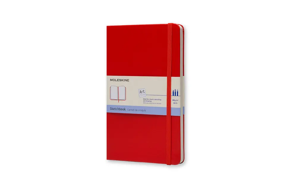 Cover: 9788862930345 | Moleskine Skizzenbuch, L/A5, 165g-Papier, Hard Cover, Rot | Notizbuch