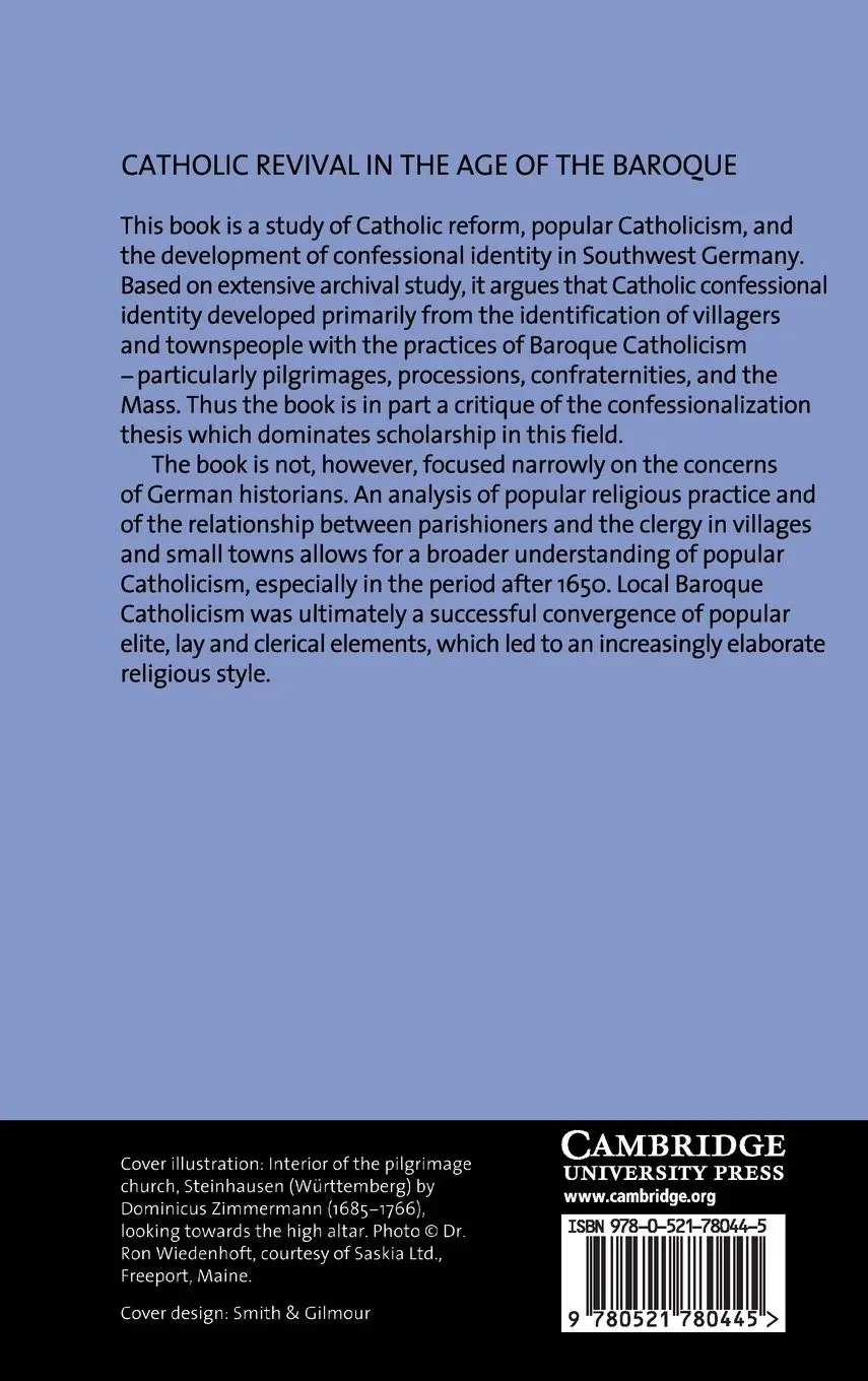 Rückseite: 9780521780445 | Catholic Revival in the Age of the Baroque | Marc R. Forster | Buch