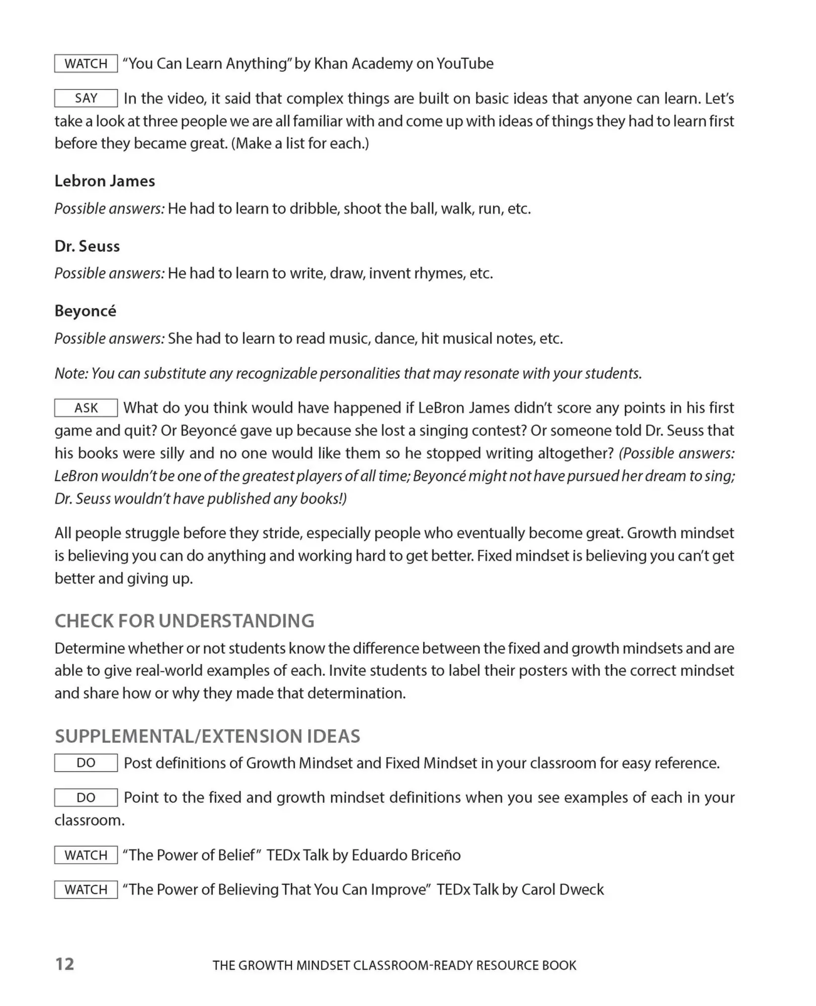 Bild: 9781646040445 | The Growth Mindset Classroom-Ready Resource Book | Annie Brock (u. a.)