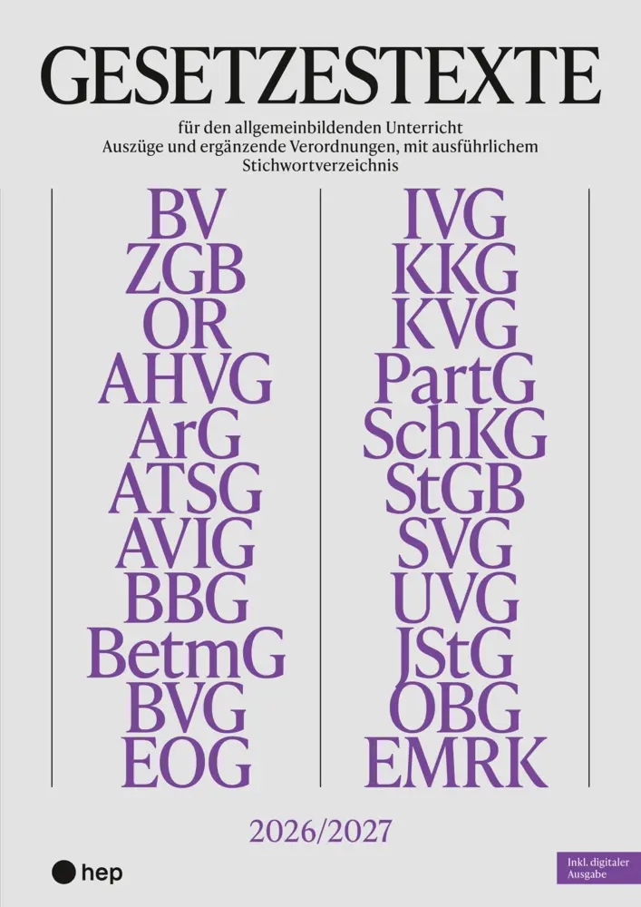 Cover: 9783035530445 | Gesetzestexte 2026/2027 (Print inkl. digitaler Ausgabe, Neuauflage...