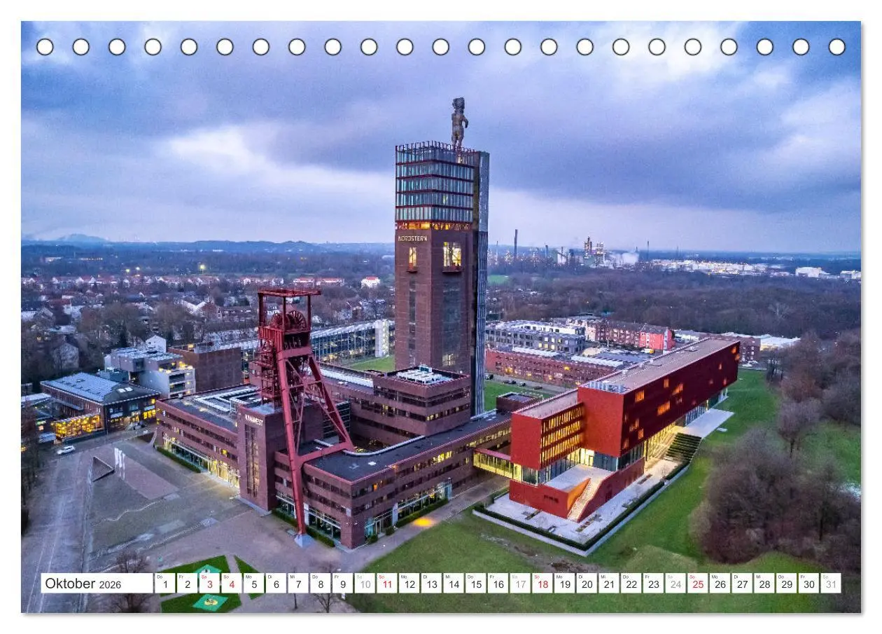 Bild: 9783457440445 | Die Zechen im Ruhrpott (Tischkalender 2026 DIN A5 quer), CALVENDO...