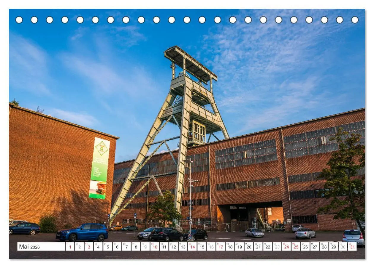 Bild: 9783457440445 | Die Zechen im Ruhrpott (Tischkalender 2026 DIN A5 quer), CALVENDO...