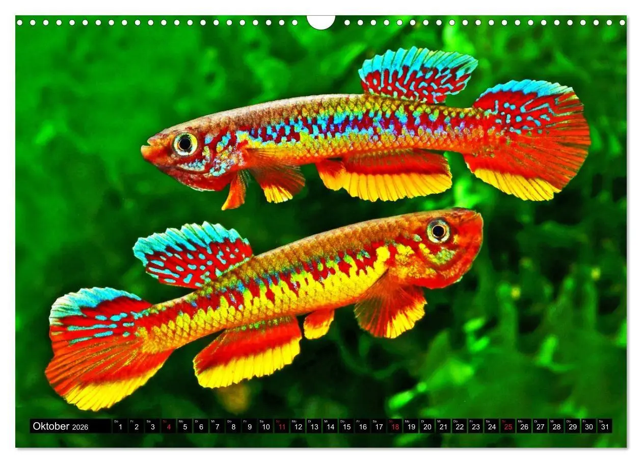 Bild: 9783457990445 | Bunte Fische der Welt - Killifische (Wandkalender 2026 DIN A3...