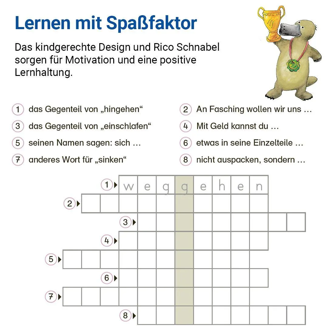 Bild: 9783619420445 | Grammatik mit Rico Schnabel, Klasse 4 - silbierte Ausgabe | Buch