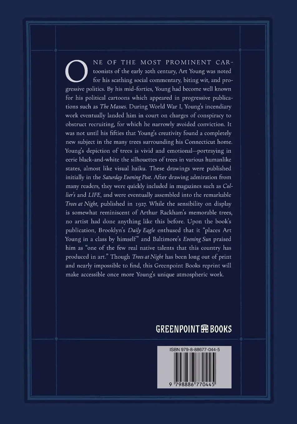 Rückseite: 9798886770445 | Trees at Night | Art Young | Taschenbuch | Englisch | 2023