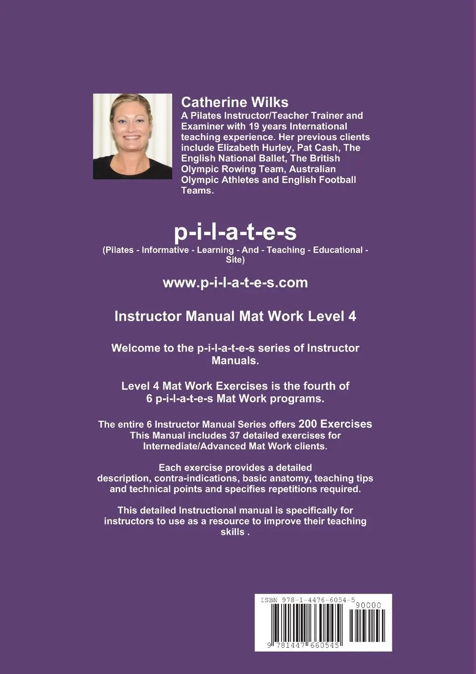 Rückseite: 9781447660545 | p-i-l-a-t-e-s Instructor Manual Mat Work Level 4 | Catherine Wilks