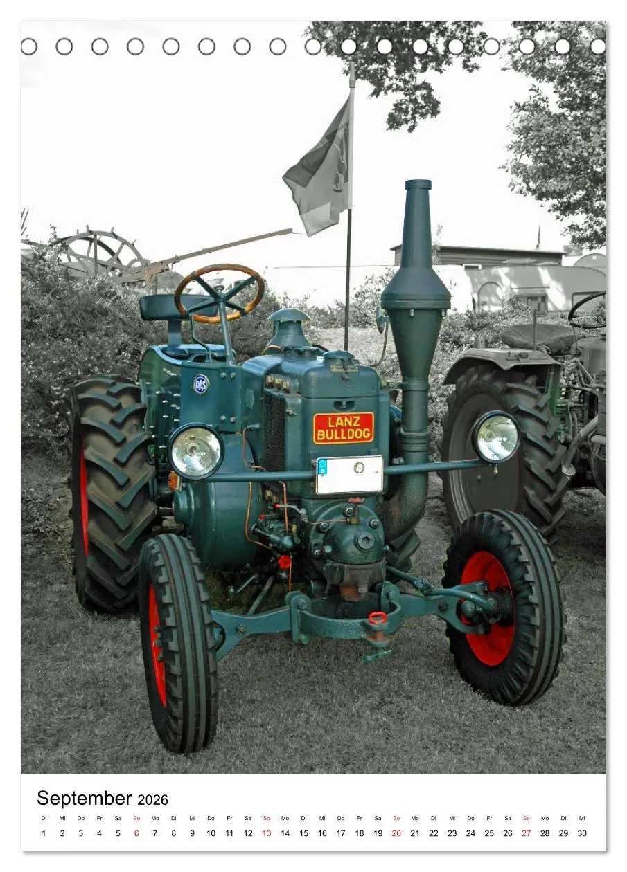Bild: 9783516380545 | Alte Traktoren Nostalgie pur (Tischkalender 2026 DIN A5 hoch),...