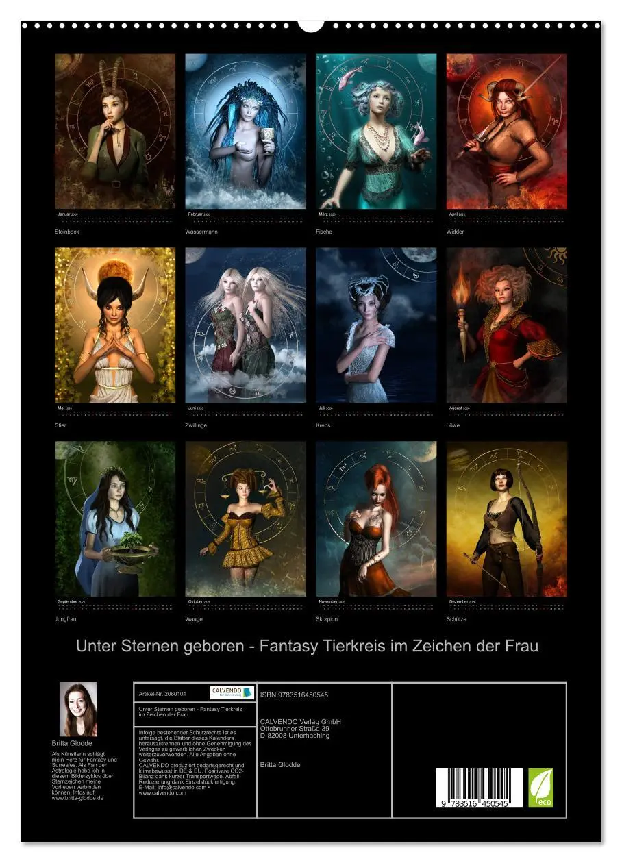 Bild: 9783516450545 | Unter Sternen geboren - Fantasy Tierkreis im Zeichen der Frau...