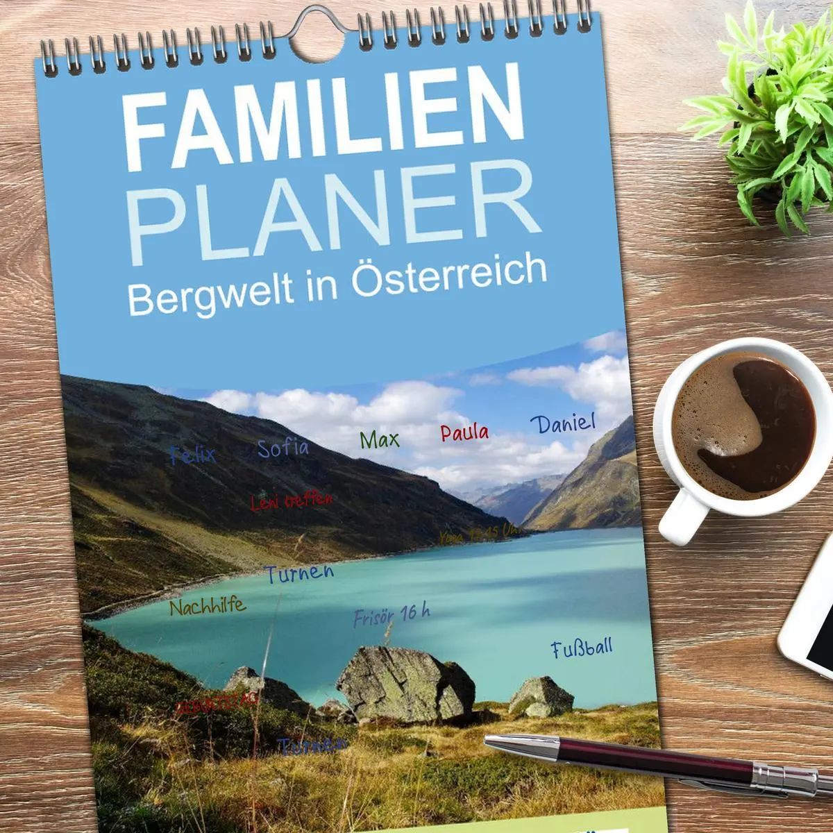 Bild: 9783516520545 | Familienplaner 2026 - Bergwelt in Österreich mit 5 Spalten...