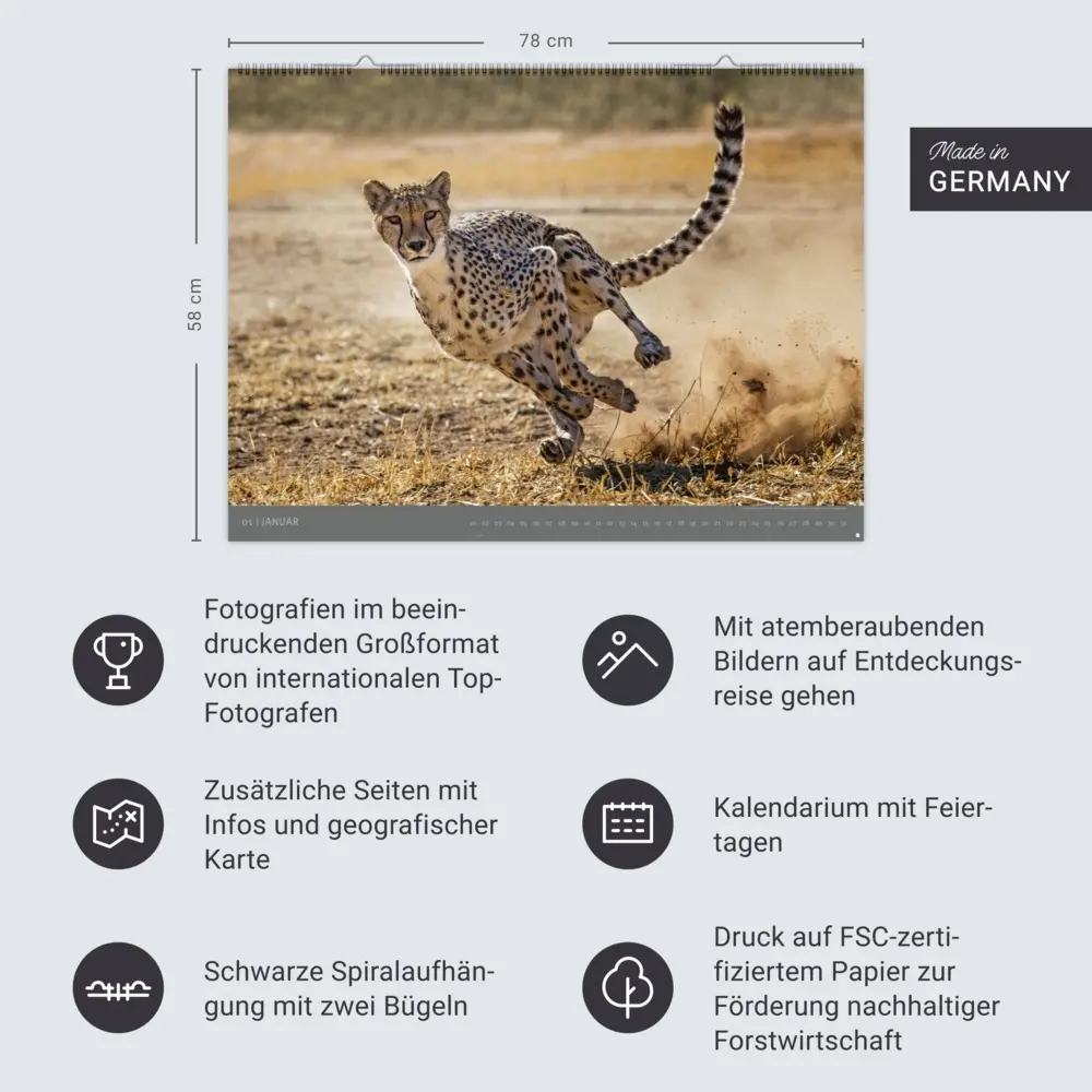 Bild: 9783756410545 | Afrika - Edition Alexander von Humboldt Kalender 2026 | Kalender