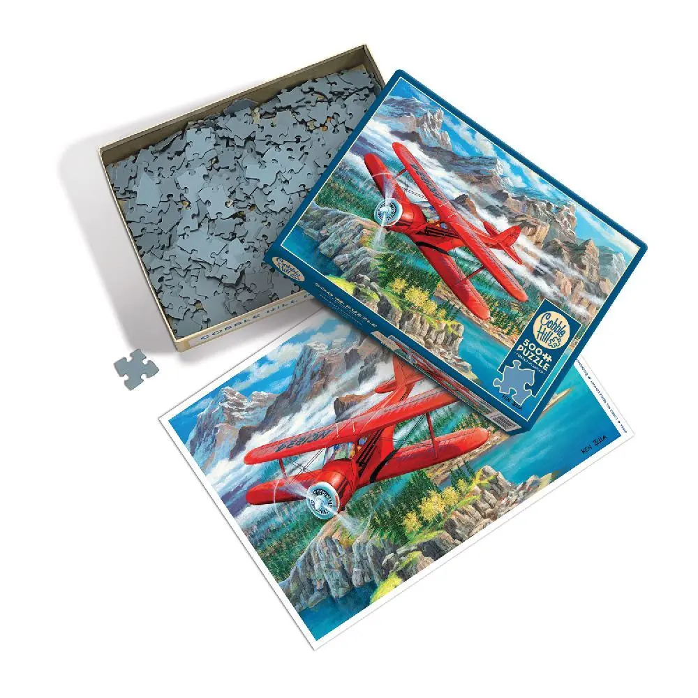 Bild: 625012450645 | Cobble Hill Beechcraft Staggerwing 500 Teile | Spiel | In Spielebox