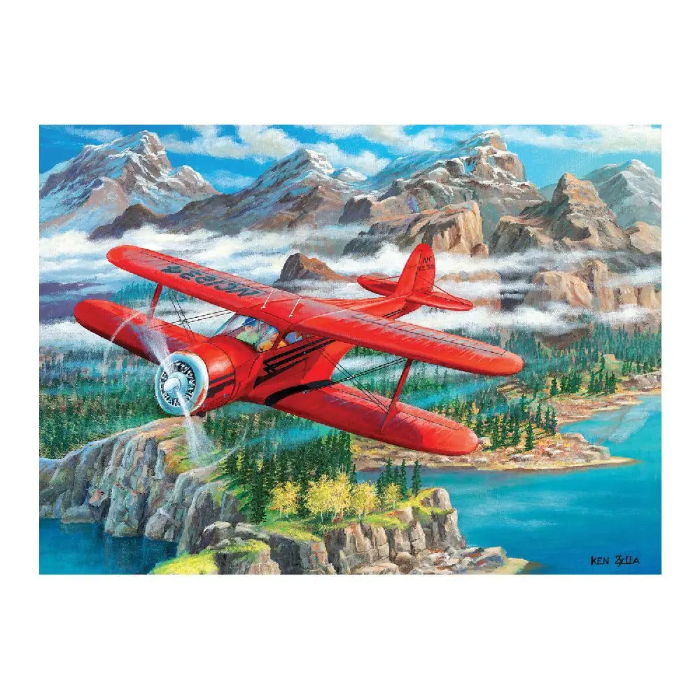 Bild: 625012450645 | Cobble Hill Beechcraft Staggerwing 500 Teile | Spiel | In Spielebox
