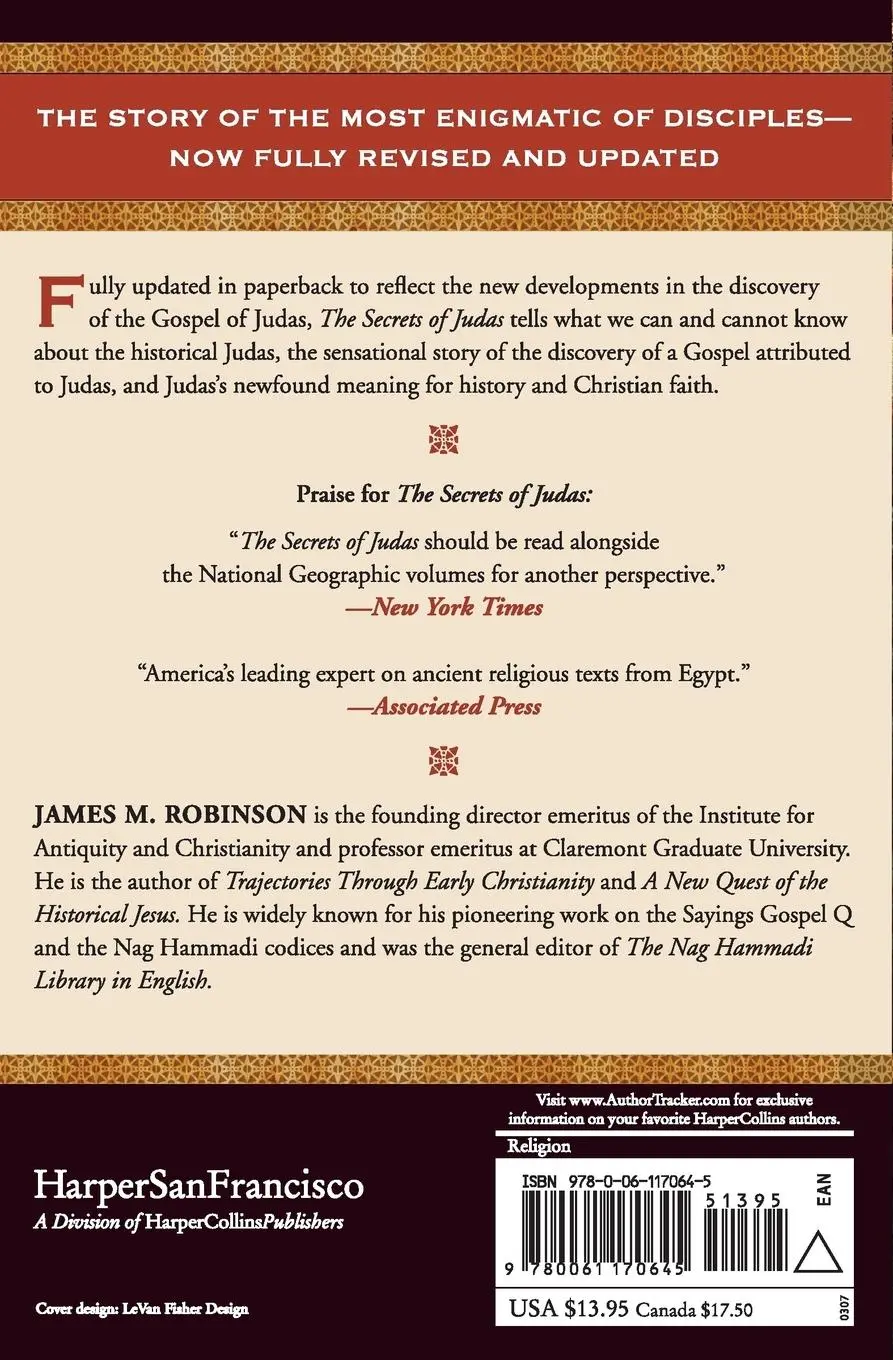 Rückseite: 9780061170645 | The Secrets of Judas | James M Robinson | Taschenbuch | Englisch