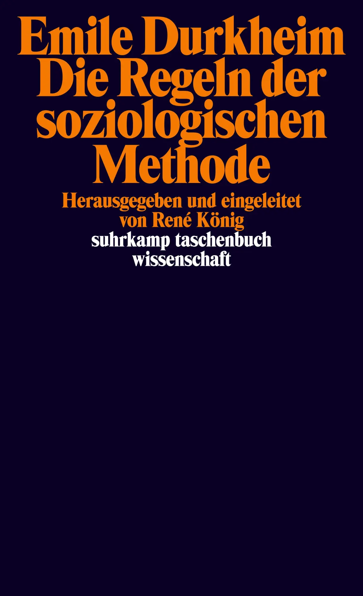 Cover: 9783518280645 | Die Regeln der soziologischen Methode | Emile Durkheim | Taschenbuch