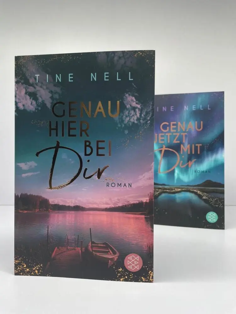 Bild: 9783596710645 | Genau hier bei dir | Mit wunderschön gestaltetem Farbschnitt. | Nell