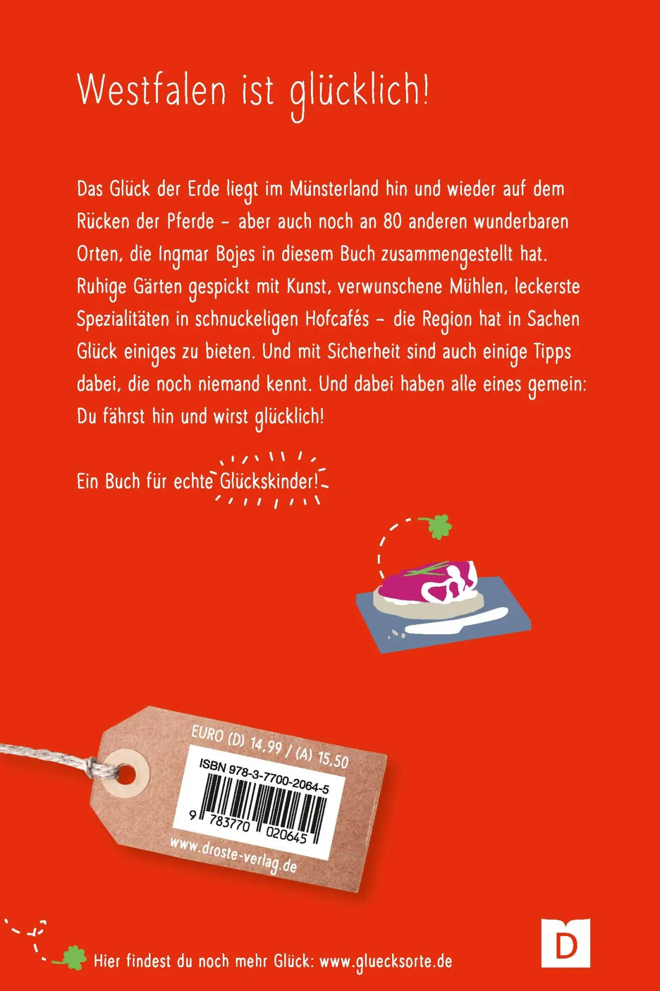 Rückseite: 9783770020645 | Glücksorte im Münsterland | Fahr hin &amp; werd glücklich | Ingmar Bojes