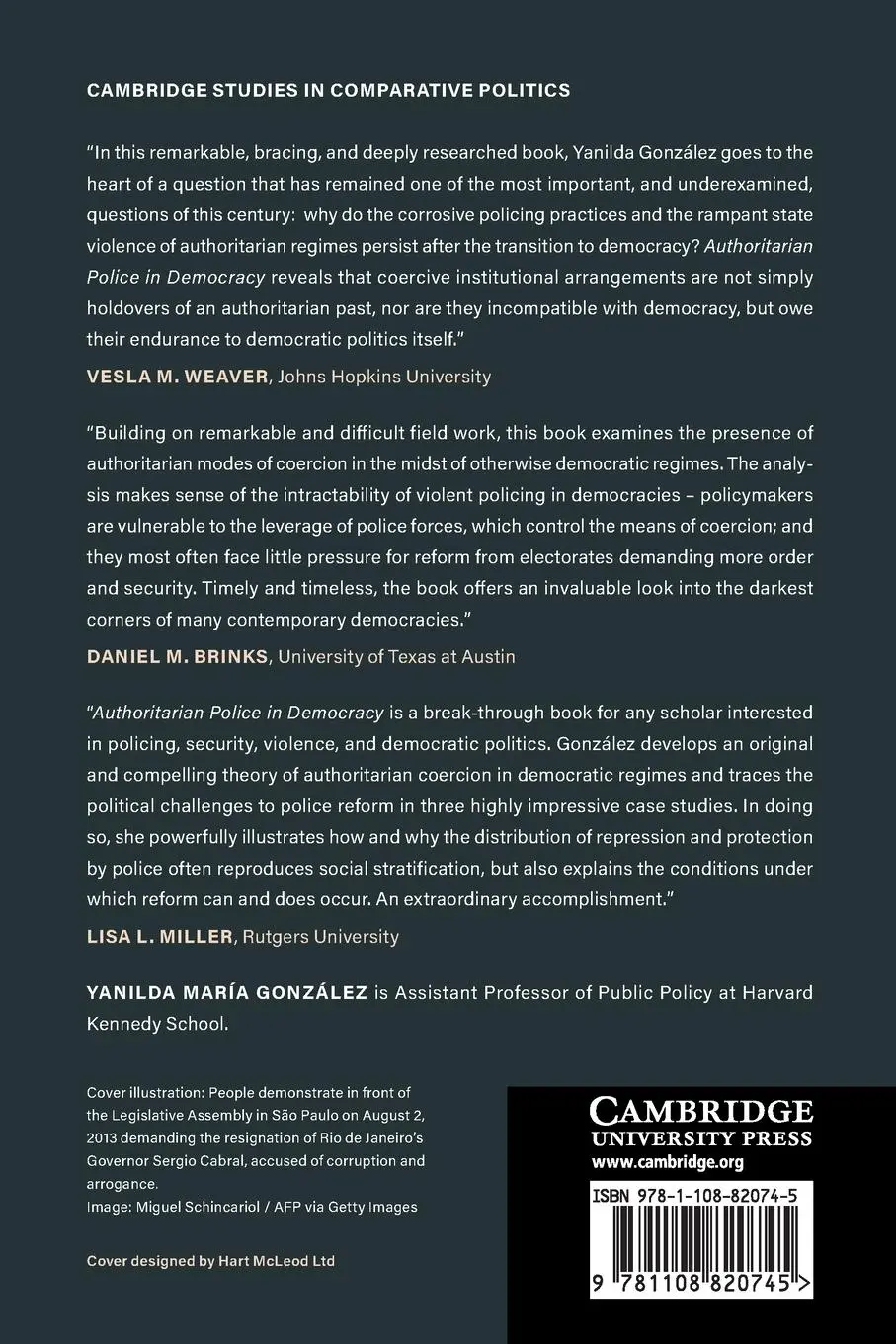 Rückseite: 9781108820745 | Authoritarian Police in Democracy | Yanilda María González | Buch