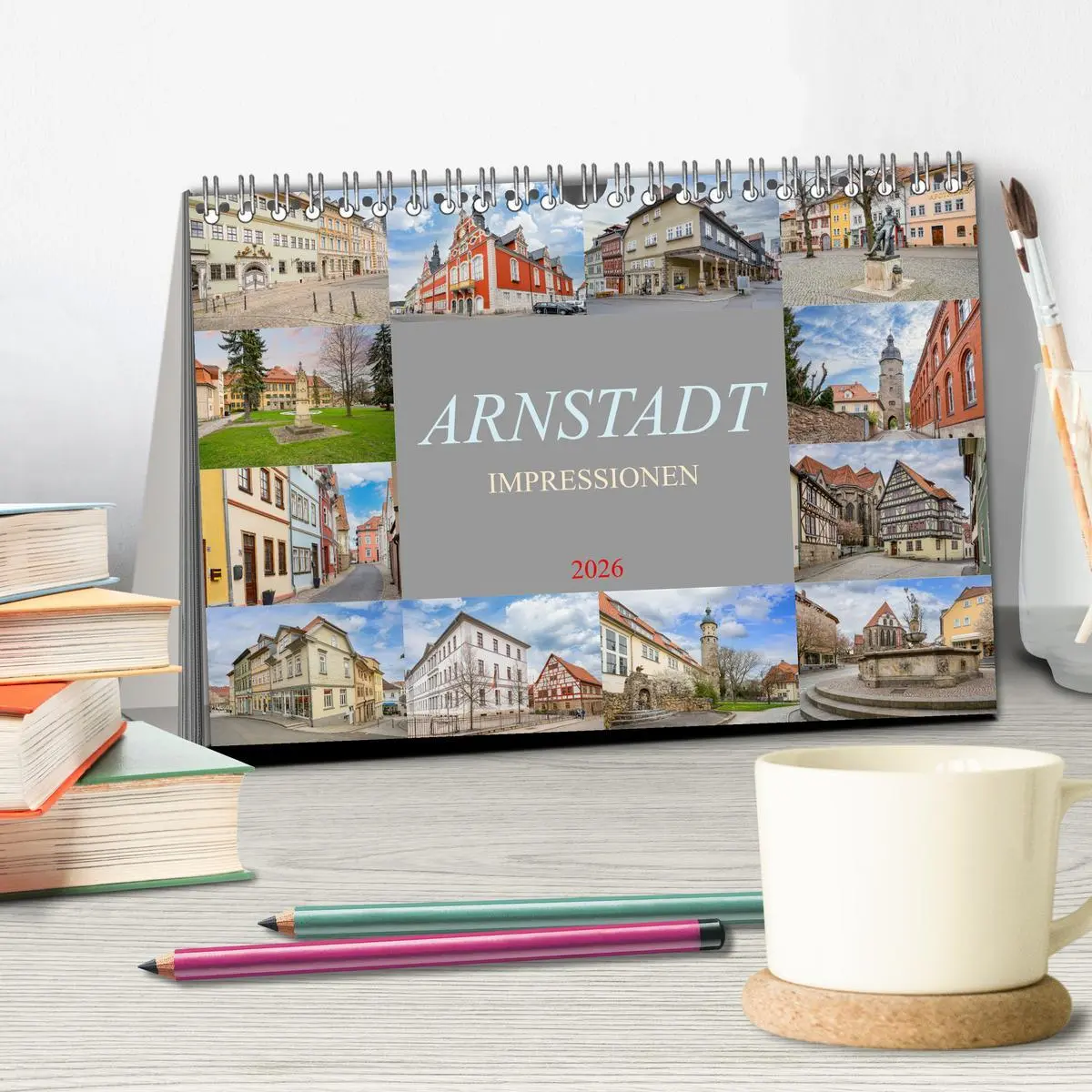 Bild: 9783457410745 | Arnstadt Impressionen (Tischkalender 2026 DIN A5 quer), CALVENDO...