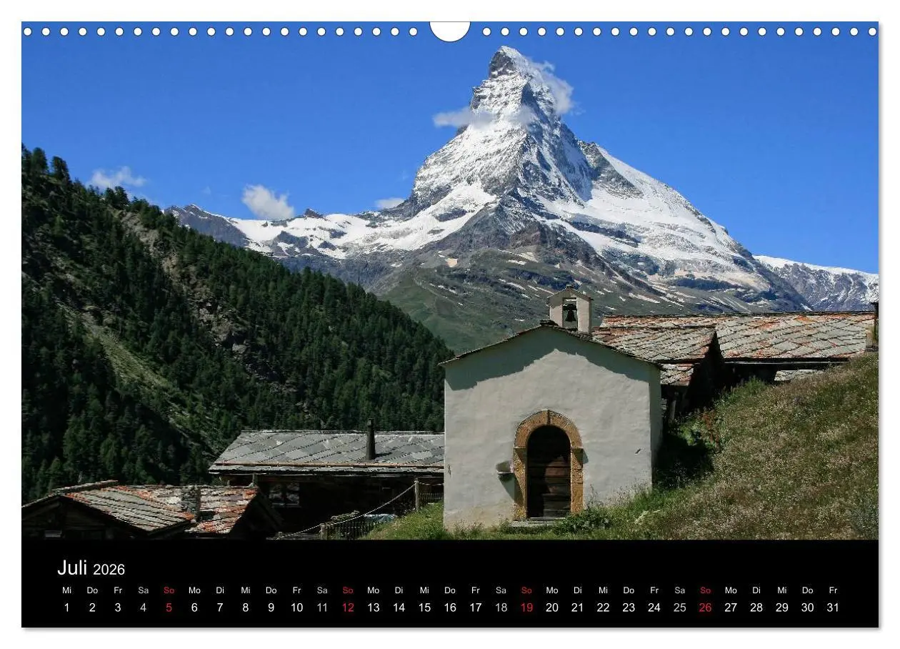 Bild: 9783516120745 | Zauber der Berge Zermatt und das Matterhorn (Wandkalender 2026 DIN...