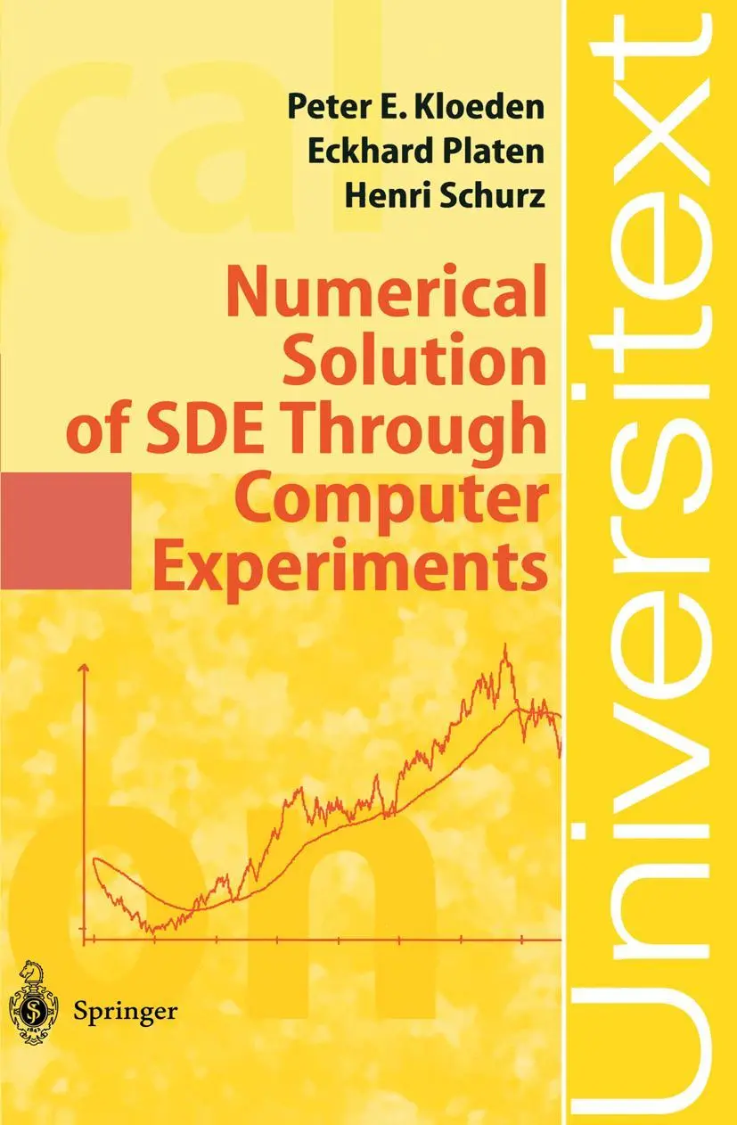 Cover: 9783540570745 | Numerical Solution of SDE Through Computer Experiments | Taschenbuch