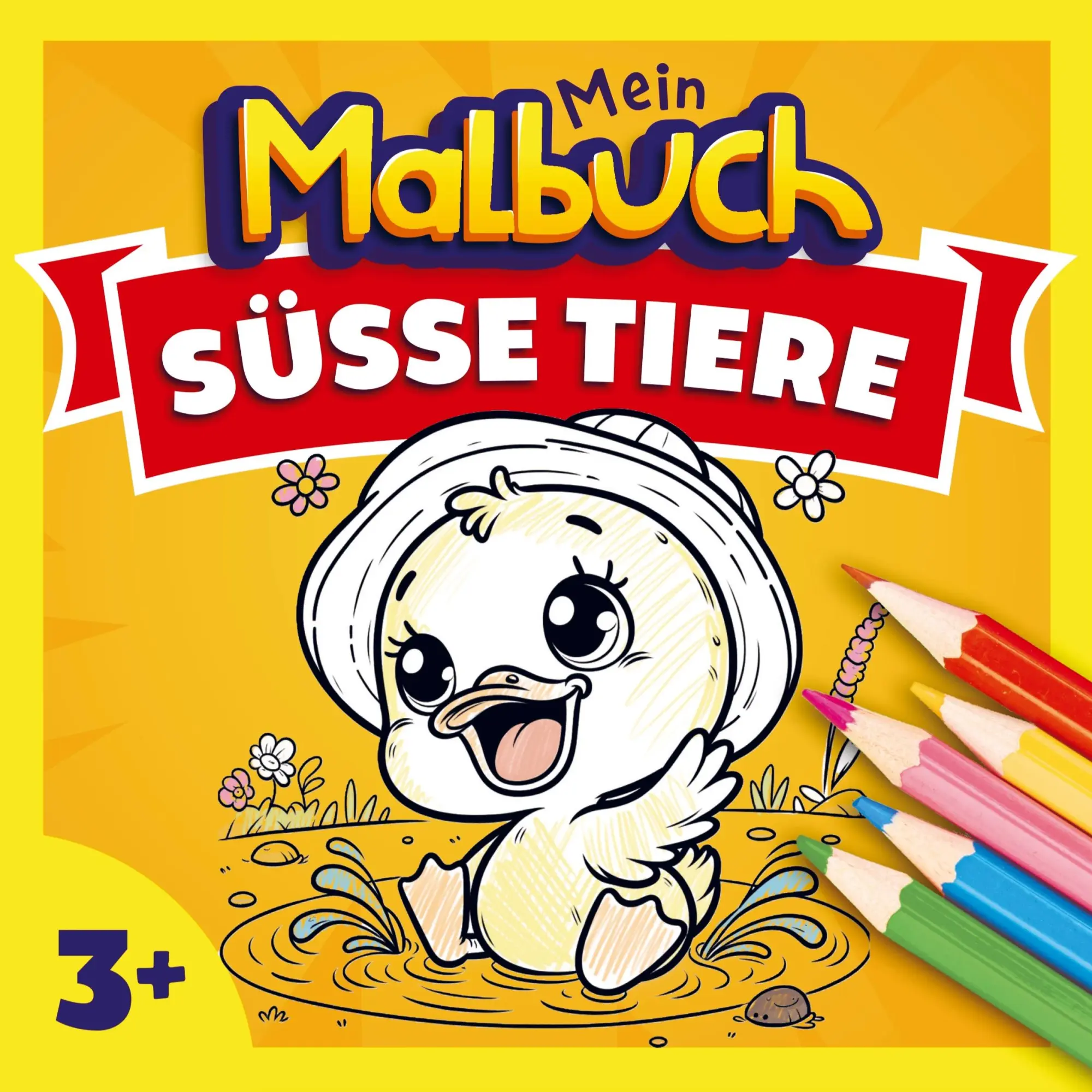 Cover: 9789403800745 | Malbuch Tiere für Kinder ab 3 Jahren | Mein Malbuch | Taschenbuch