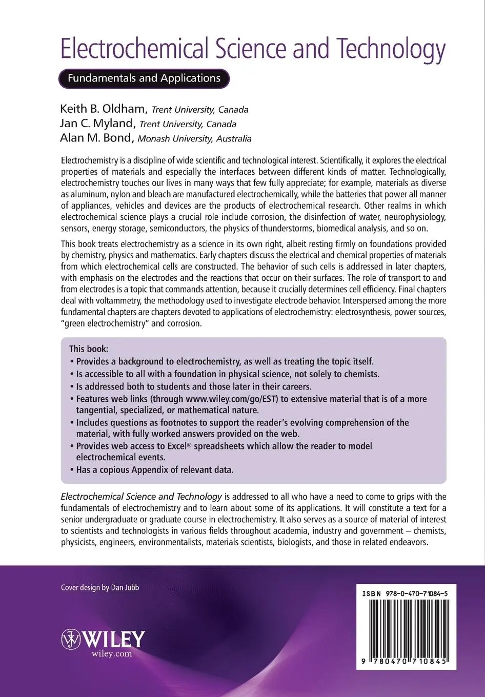 Rückseite: 9780470710845 | Electrochemical Science and Technology - Fundamentals and Applications