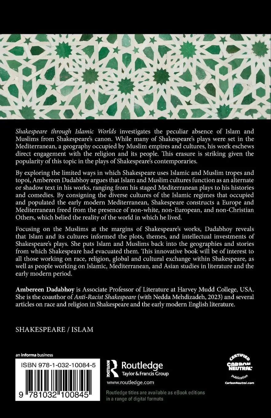 Rückseite: 9781032100845 | Shakespeare through Islamic Worlds | Ambereen Dadabhoy | Taschenbuch