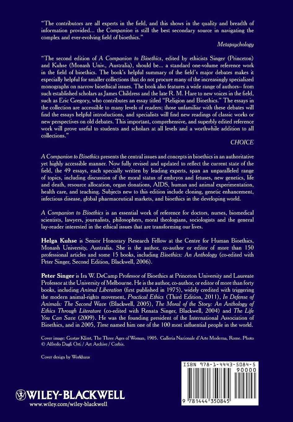 Rückseite: 9781444350845 | A Companion to Bioethics | Helga Kuhse (u. a.) | Taschenbuch | 636 S.