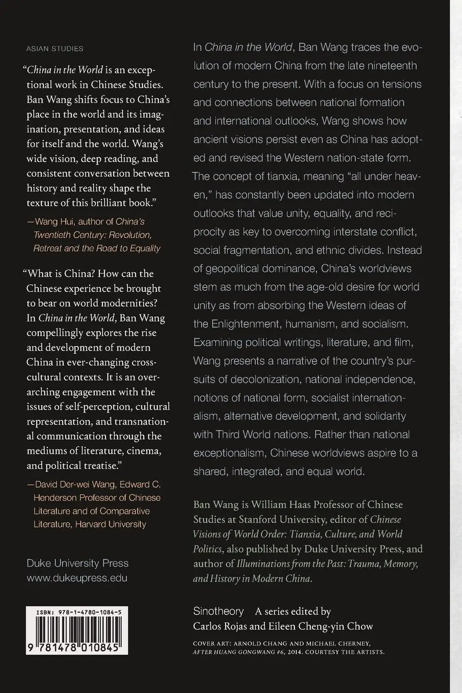 Rückseite: 9781478010845 | China in the World | Culture, Politics, and World Vision | Ban Wang