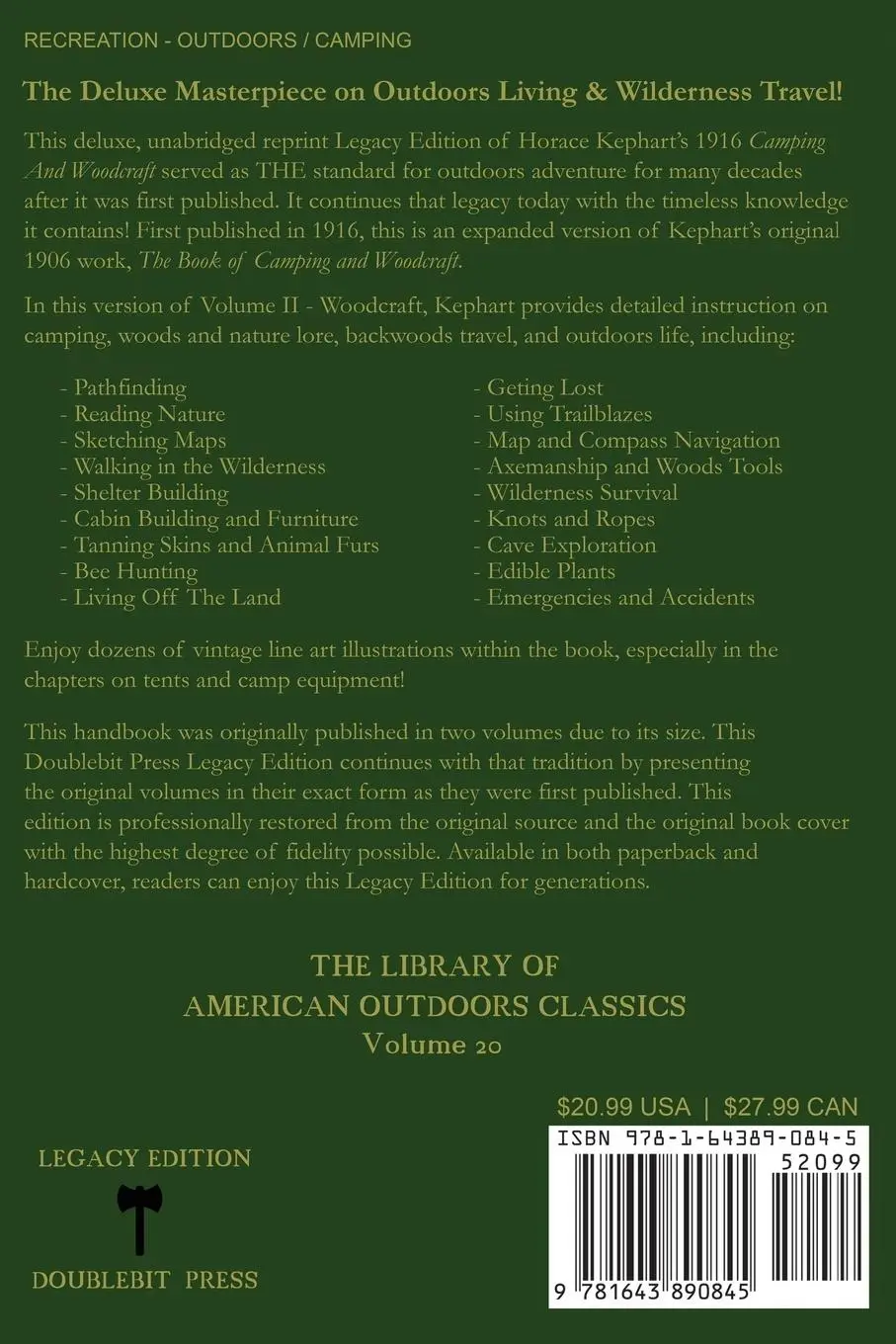 Rückseite: 9781643890845 | Camping And Woodcraft Volume 2 - The Expanded 1916 Version (Legacy...