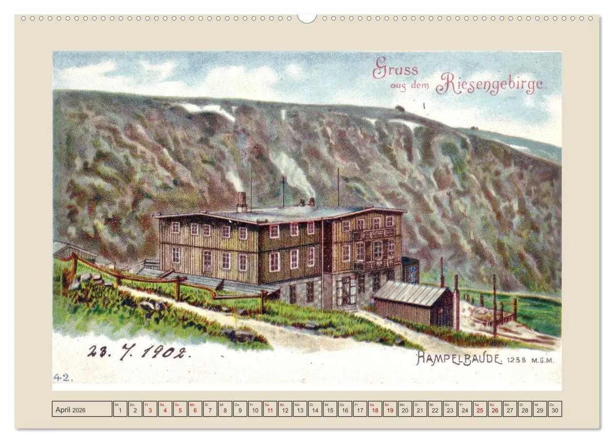 Bild: 9783457260845 | Gruß von der Schneekoppe (Wandkalender 2026 DIN A2 quer), CALVENDO...