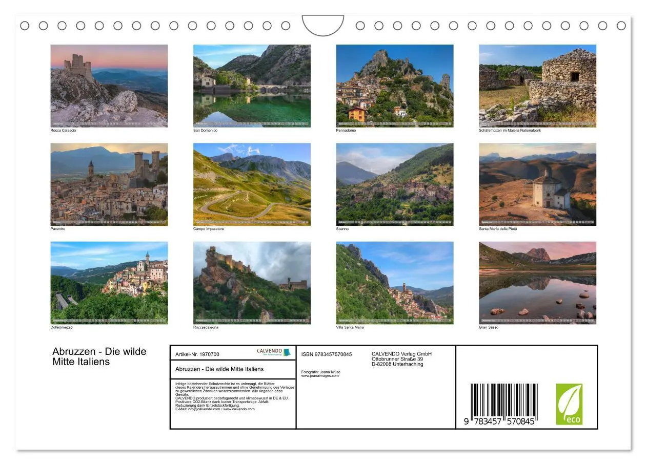 Bild: 9783457570845 | Abruzzen - Die wilde Mitte Italiens (Wandkalender 2026 DIN A4...