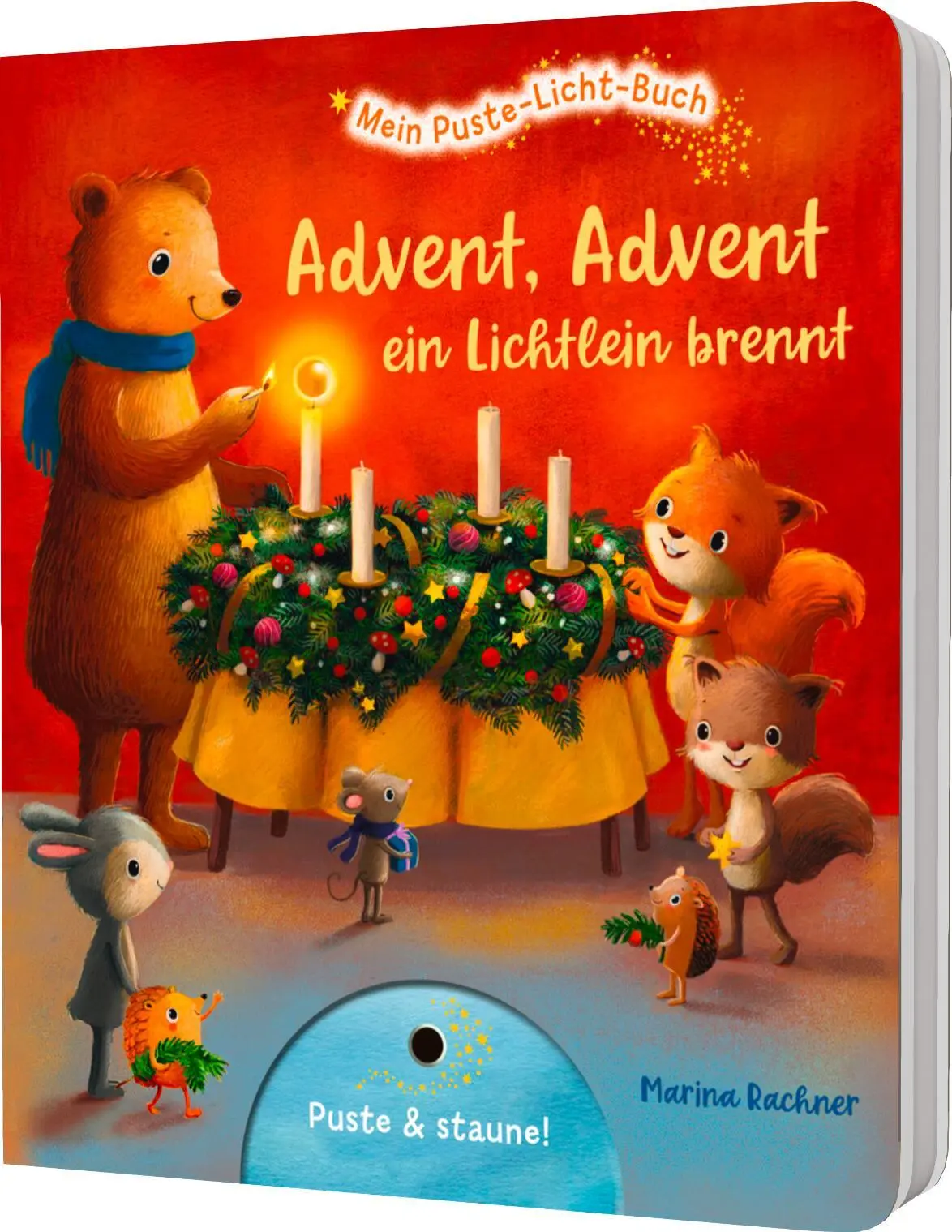 Cover: 9783480240845 | Mein Puste-Licht-Buch: Advent, Advent, ein Lichtlein brennt | Tress