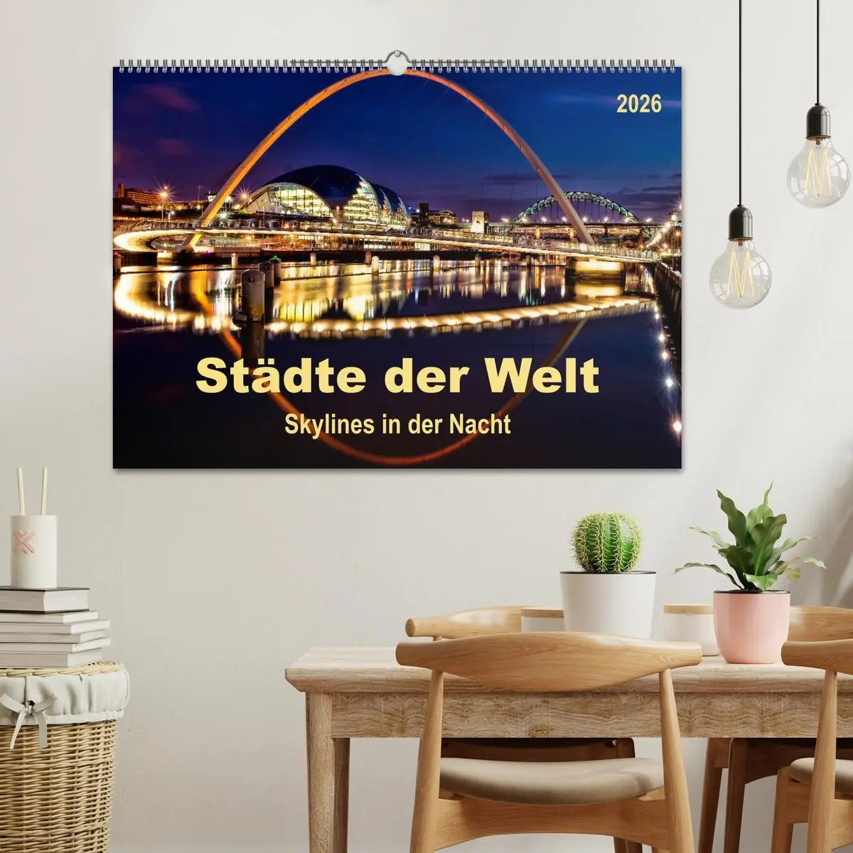 Bild: 9783516040845 | Städte der Welt - Skylines in der Nacht (Wandkalender 2026 DIN A2...