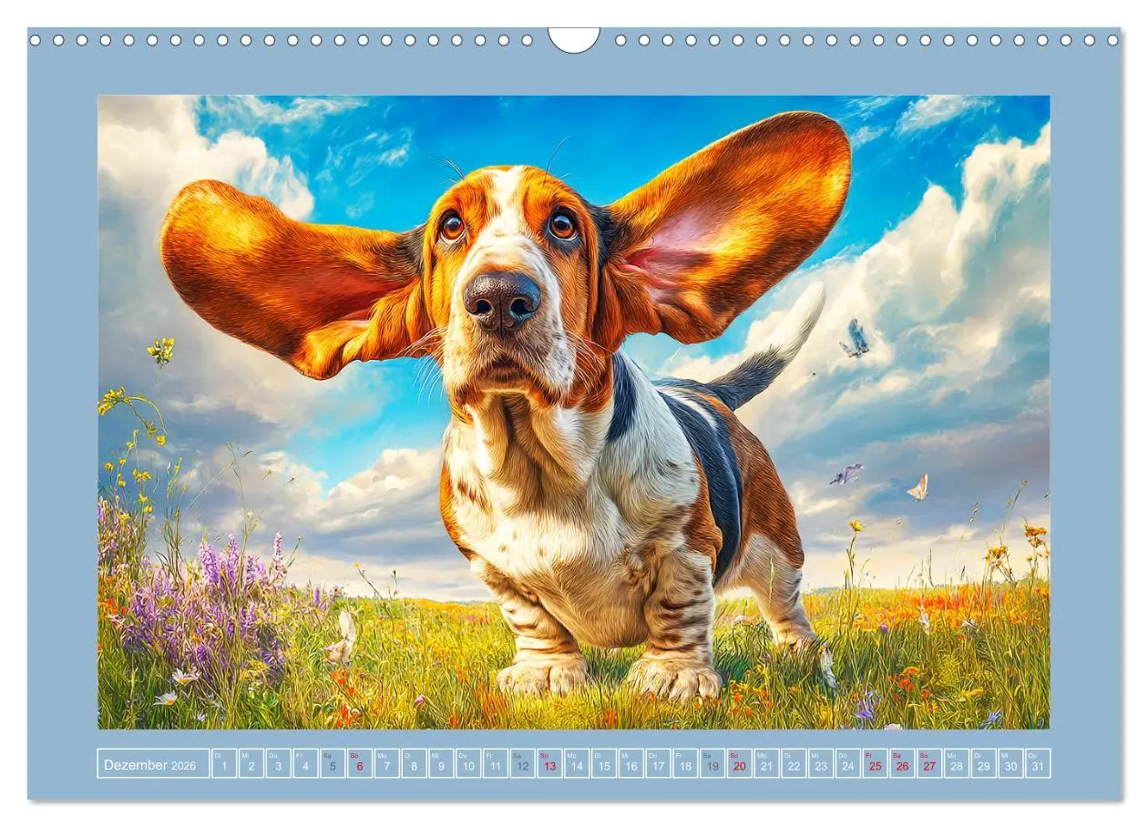Bild: 9783516420845 | Schlappohren-Zauber. Fröhliche Bassets in bunten Momenten...
