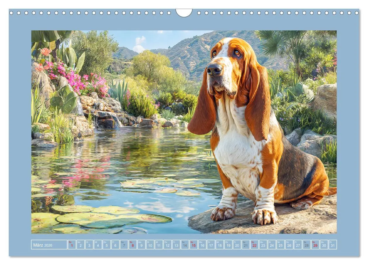 Bild: 9783516420845 | Schlappohren-Zauber. Fröhliche Bassets in bunten Momenten...