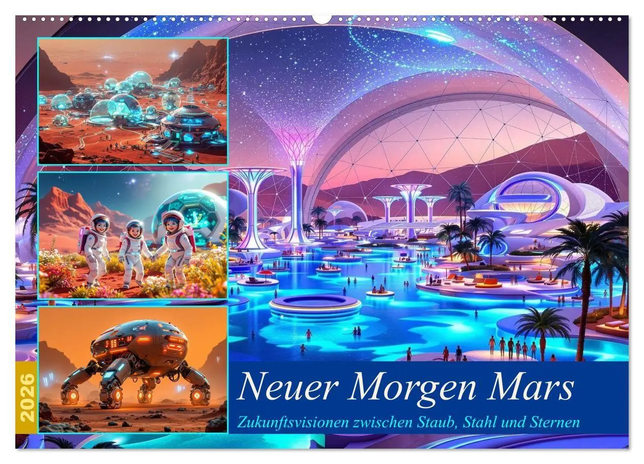 Cover: 9783516730845 | Neuer Morgen Mars (Wandkalender 2026 DIN A2 quer), CALVENDO...