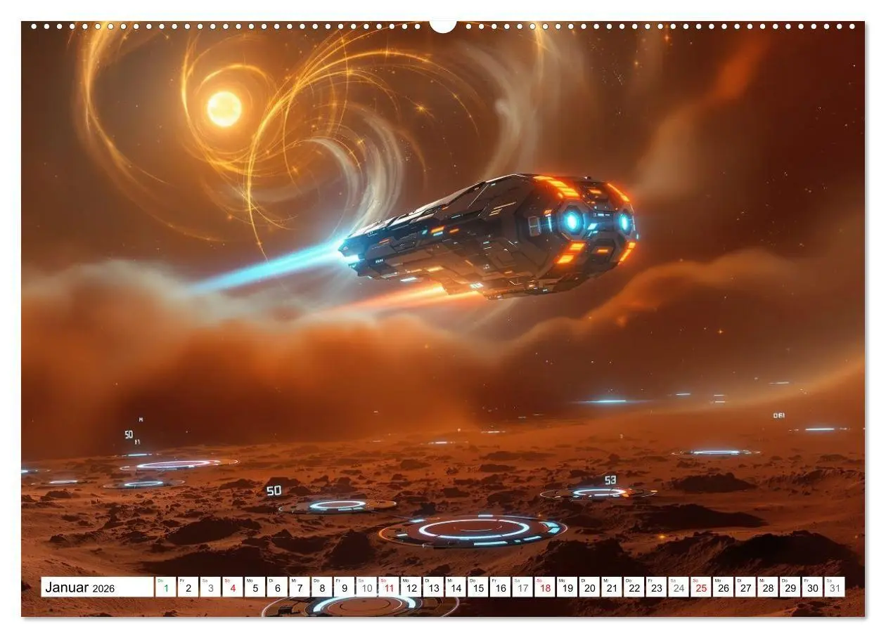 Bild: 9783516730845 | Neuer Morgen Mars (Wandkalender 2026 DIN A2 quer), CALVENDO...