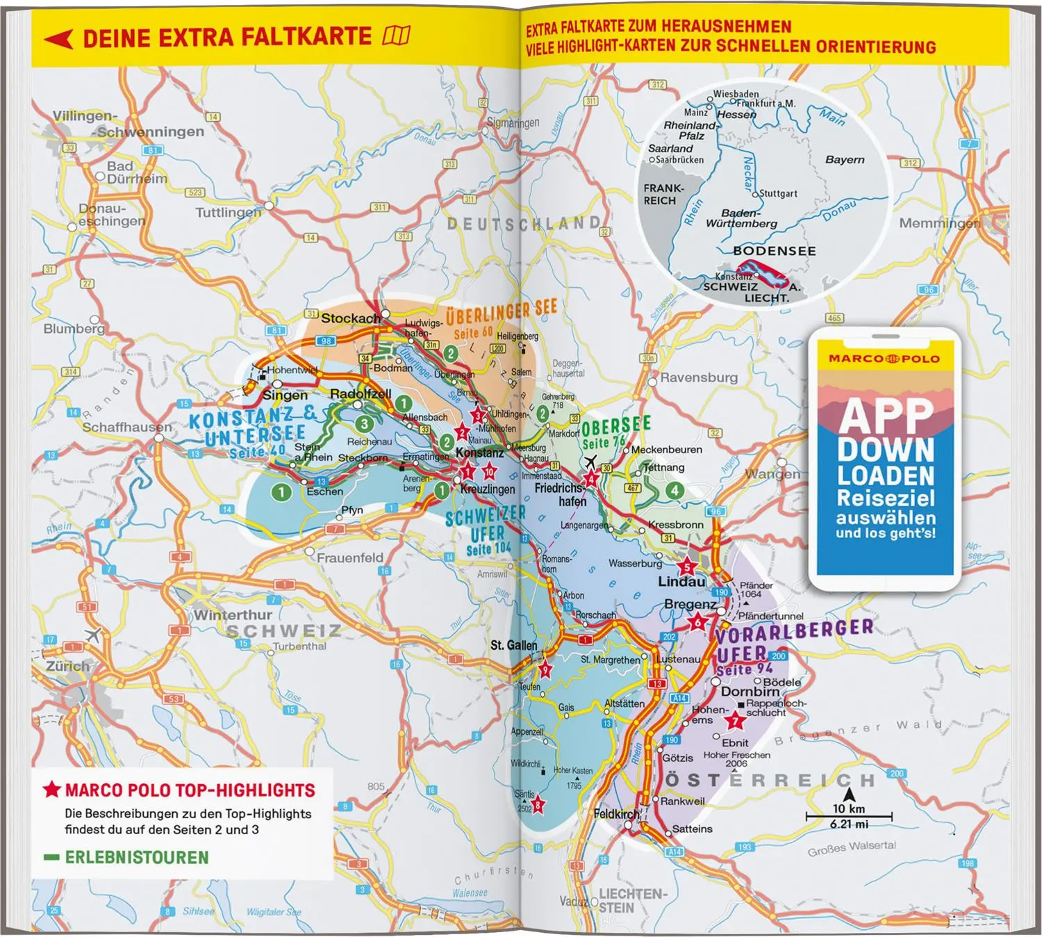 Bild: 9783829740845 | MARCO POLO Reiseführer Bodensee | Florian Wachsmann (u. a.) | Buch