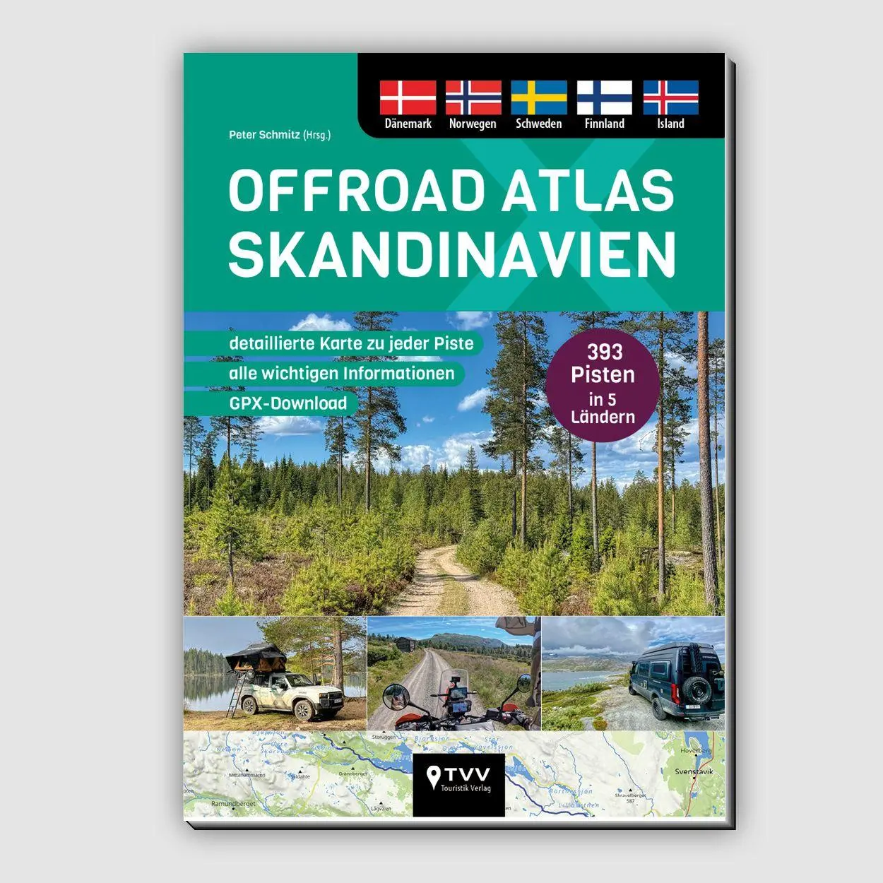 Cover: 9783965990845 | Offroad Atlas Skandinavien | 393 Pisten in 5 Ländern | Peter Schmitz
