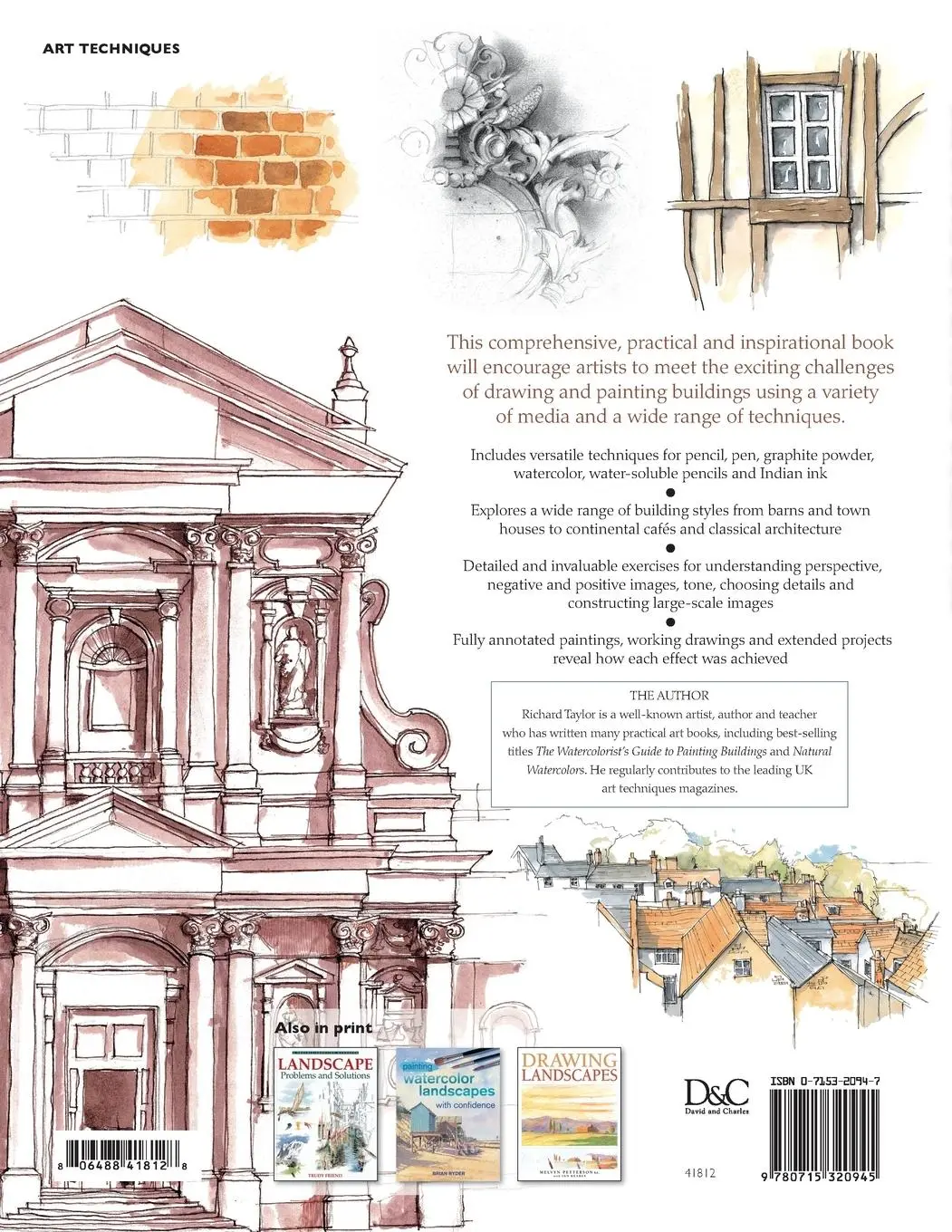 Rückseite: 9780715320945 | Drawing and Painting Buildings | Richard Taylor | Taschenbuch | 2008